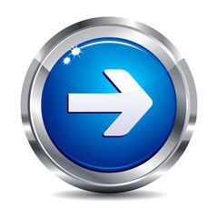 Forward Glossy Icon Button