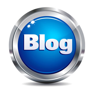 Blog Glossy Icon Button