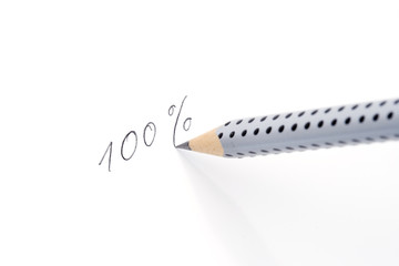 Bleistift mit Schrift