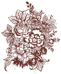 Flower design elements