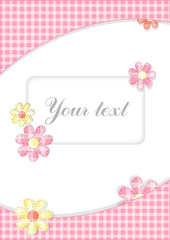 Background with abstract flowers