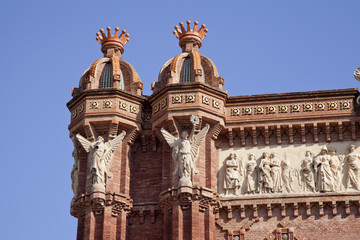 detail of the arch of triumph, Barcelona