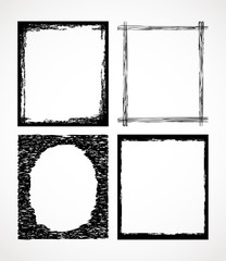 Abstract vintage vector frames