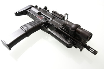 Assault gun on a white background