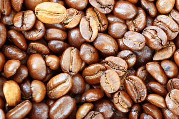 Чёрный кофе зёрна