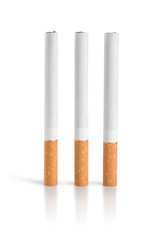 Three cigarettes Isolated (Path)