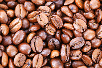 Чёрный кофе зёрна