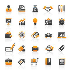 Orange Black Web Icons