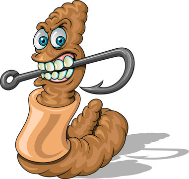 Cartoon Worm On Hook Images – Browse 1,038 Stock Photos, Vectors, and Video