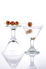 Martini with olives