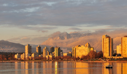 vancouver Golden Sunset
