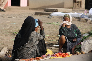 Women selling vegetables