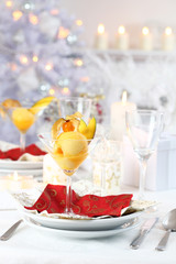 Mango sorbet for Christmas