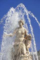 Royal residence Versailles fountain