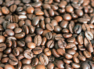 High Resolution Coffee Background With Copy Space