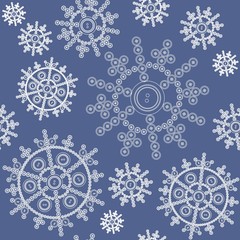 Vector. Seamless ornament snowflake  in color 480