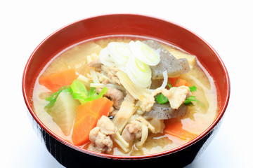 pork miso soup(tonjiru)