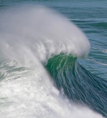 big waves in stormy sea