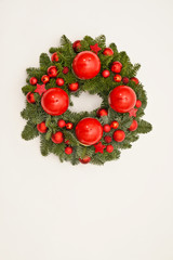 Red advent wreath