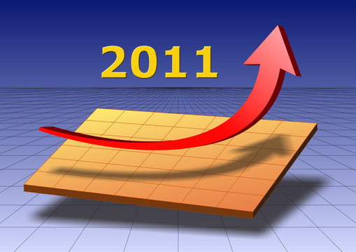 2011 Diagramm Chart Geschäft Aufschwung