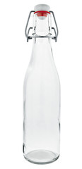 Empty glass bottle