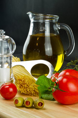 Italian pasta ingredients