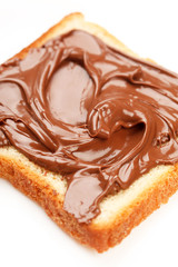 Toast with chocolate