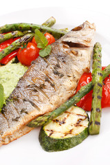 fish with vegetables