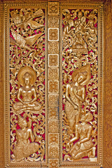 Porte de temple bouddhiste