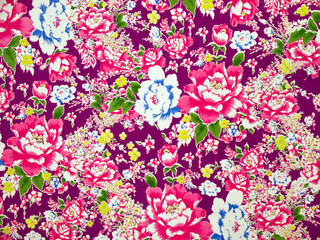 Classical Fabric with floral Pattern background
