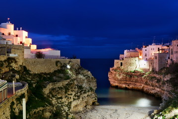 Polignano a mare evening view