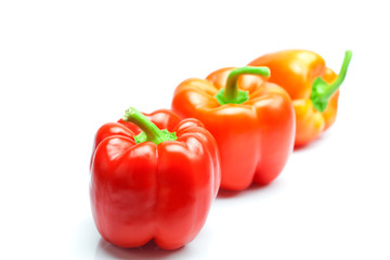 red pepper isolated on white