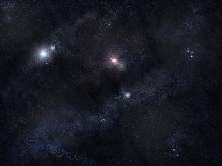 Star field in deep space