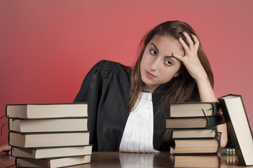 Young female lawyer