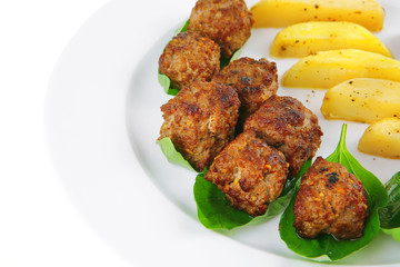 grilled beef meatballs