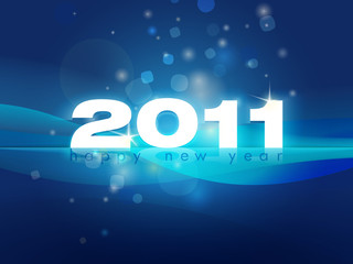 Naklejka na ściany i meble 2011 New Year card illustration