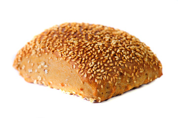 Ein Sesambrötchen