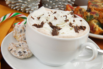 Hot chocolate on Christmas