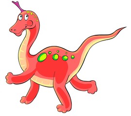 Cartoon dinosaur.