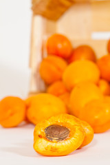 sliced apricot
