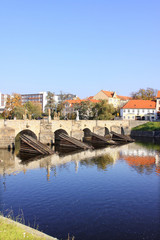 The oldest stone bridge in central Europe, Pisek