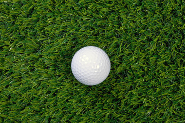 Golf ball on grass