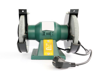 electric emery on white background