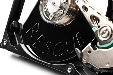 Scratched hard drive rescue