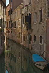 Fototapeta na wymiar Venice canal with boat