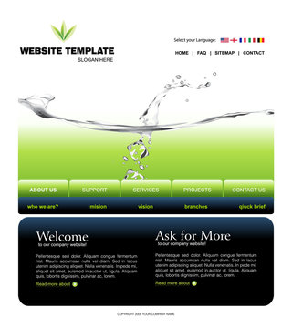 Website template