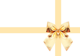 Bandschleife Gold
