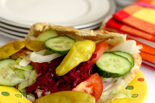 Vegetarian Pitta Kebab