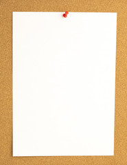 thumbtack on billboard