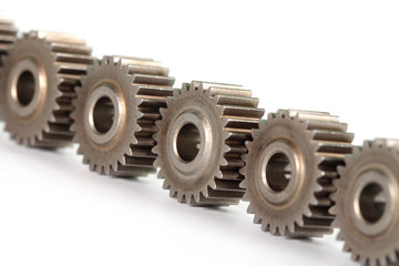 A line of gears.